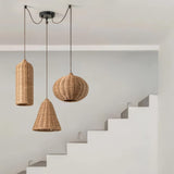 Rattan Cluster Pendant Light view 1