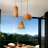 Rattan Cluster Pendant Light view 4