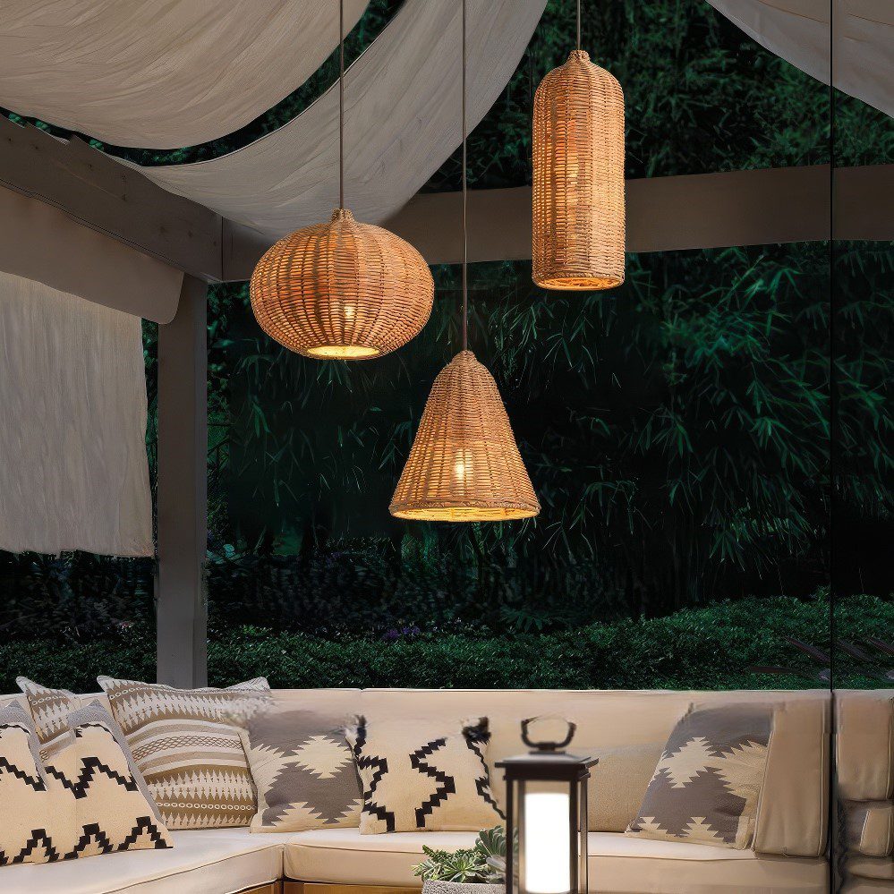 Rattan Cluster Pendant Light view 5