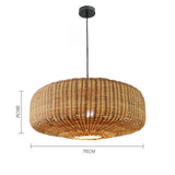 Rattan Drum Pendant Light view 3