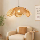 Rattan Flower Pendant Light view 1