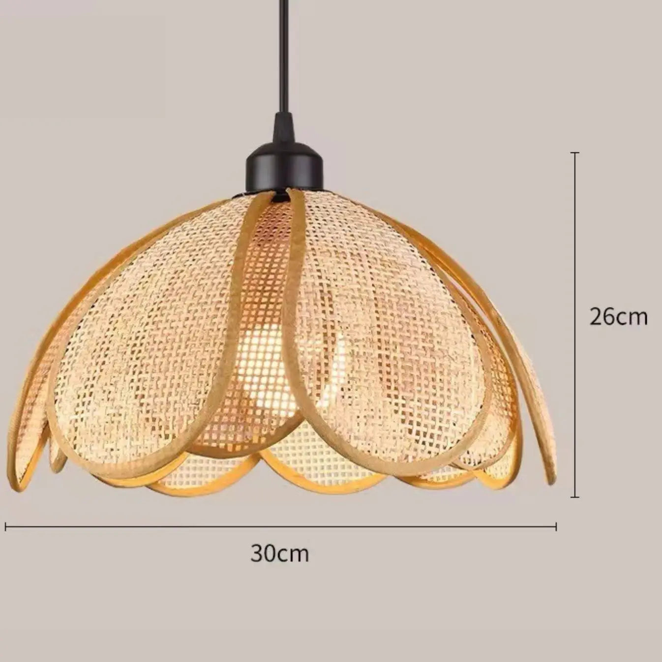 Rattan Flower Pendant Light view 10