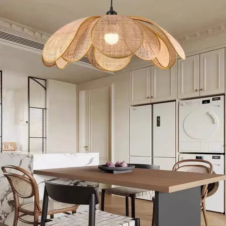 Rattan Flower Pendant Light view 5