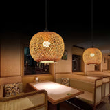 Rattan Globe Pendant Light view 1