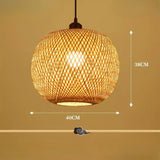 Rattan Globe Pendant Light view 4