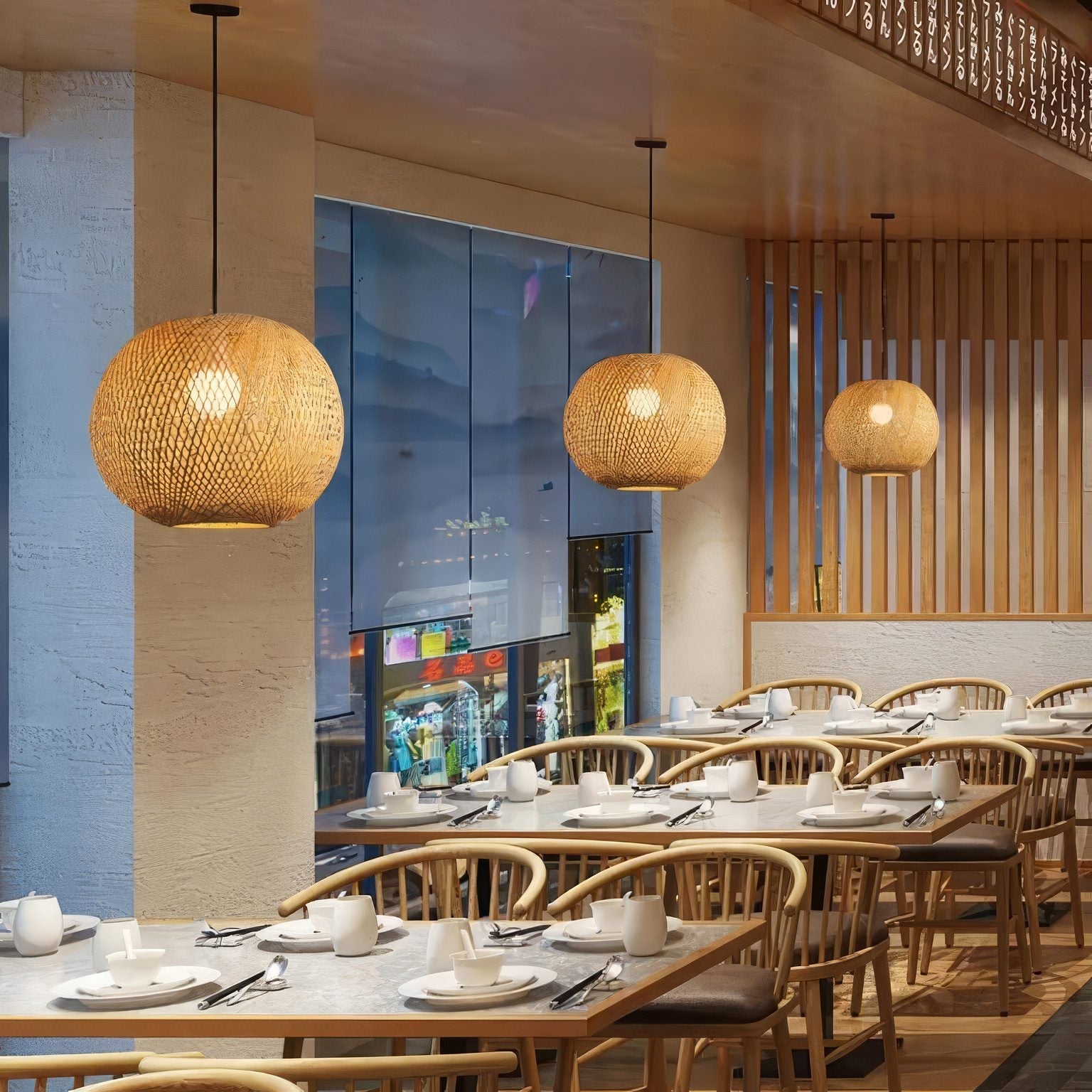 Rattan Globe Pendant Light view 6