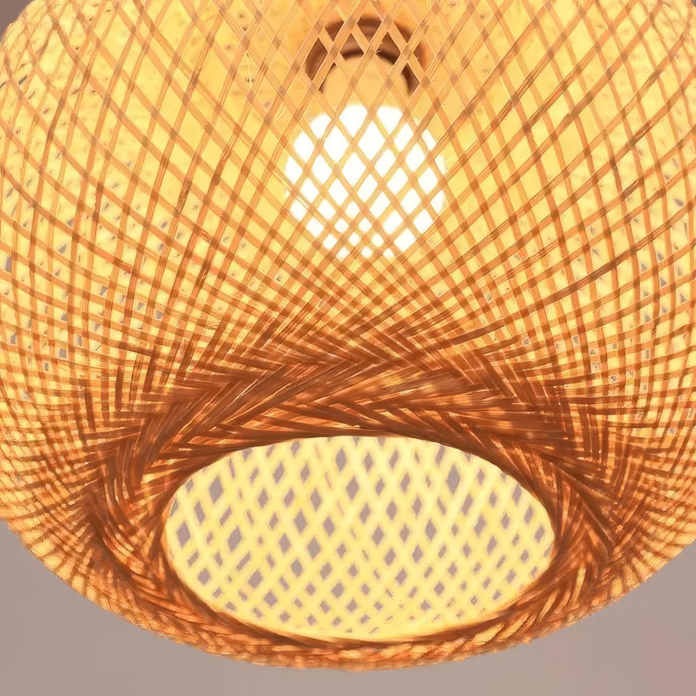 Rattan Globe Pendant Light view 9