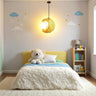 Rattan Moon Pendant Light