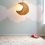 Rattan Moon Pendant Light view 10