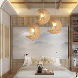 Rattan Moon Pendant Light view 12