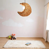 Rattan Moon Pendant Light view 3