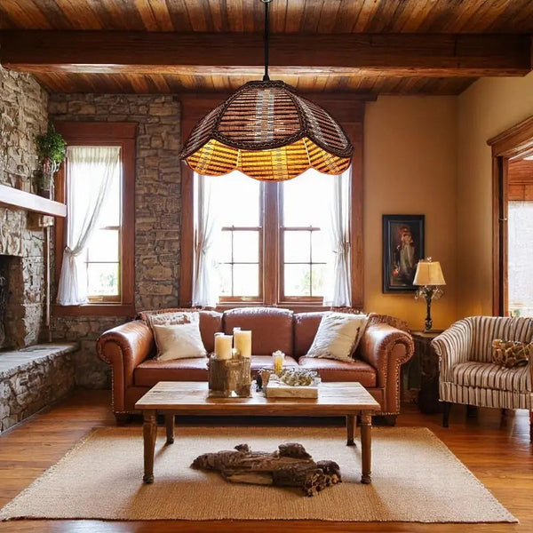 Rattan Pendant Light