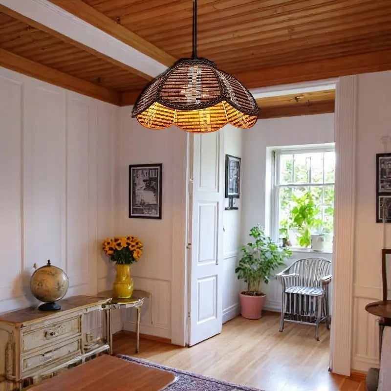 Rattan Pendant Light view 2