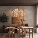 Woven Straw Ball Pendant Light view 4
