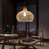 Woven Rattan Pendant Light view 2