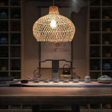 Woven Rattan Pendant Light view 4