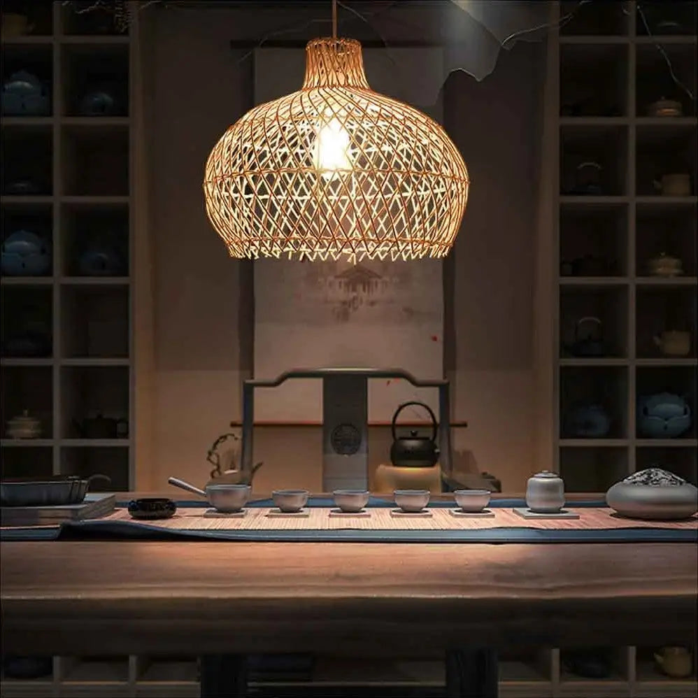 Woven Rattan Pendant Light view 4