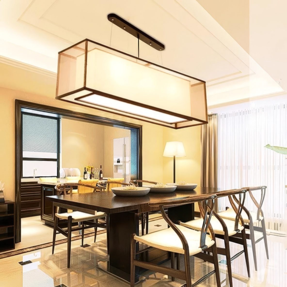 Rectangle Pendant Light view 9