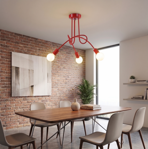 Red Ceiling Light