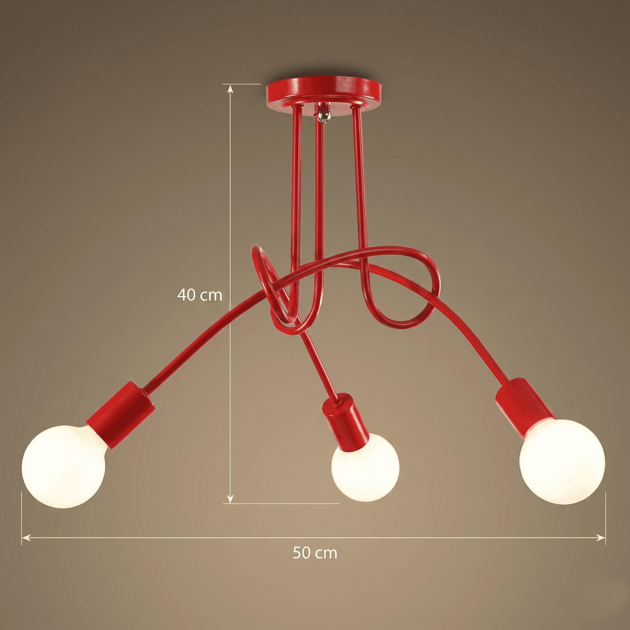 Red Ceiling Light view 7