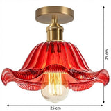 Red Flower Ceiling Light view 2