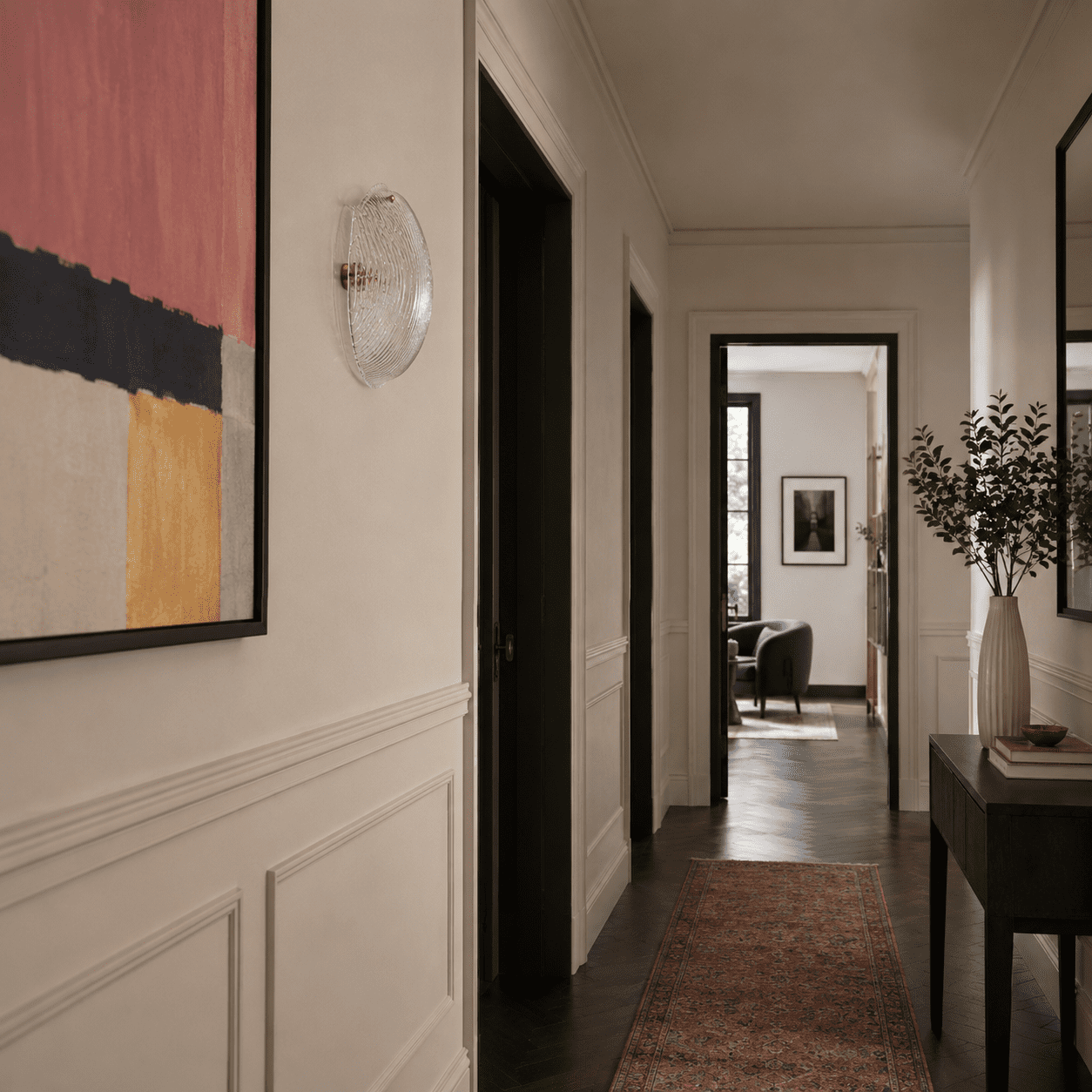 Reeded Glass Wall Light view 5