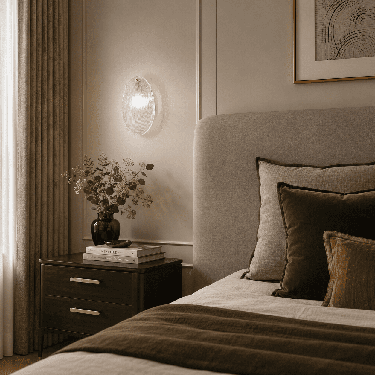 Reeded Glass Wall Light view 7