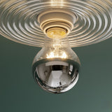 Ribbed Glass Ceiling Light view 5