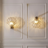 Ribbed Glass Wall Light view 2