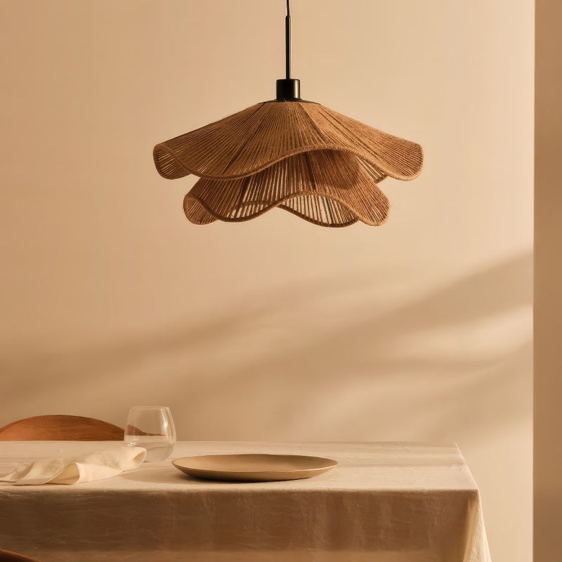 Rope Flower Pendant Light