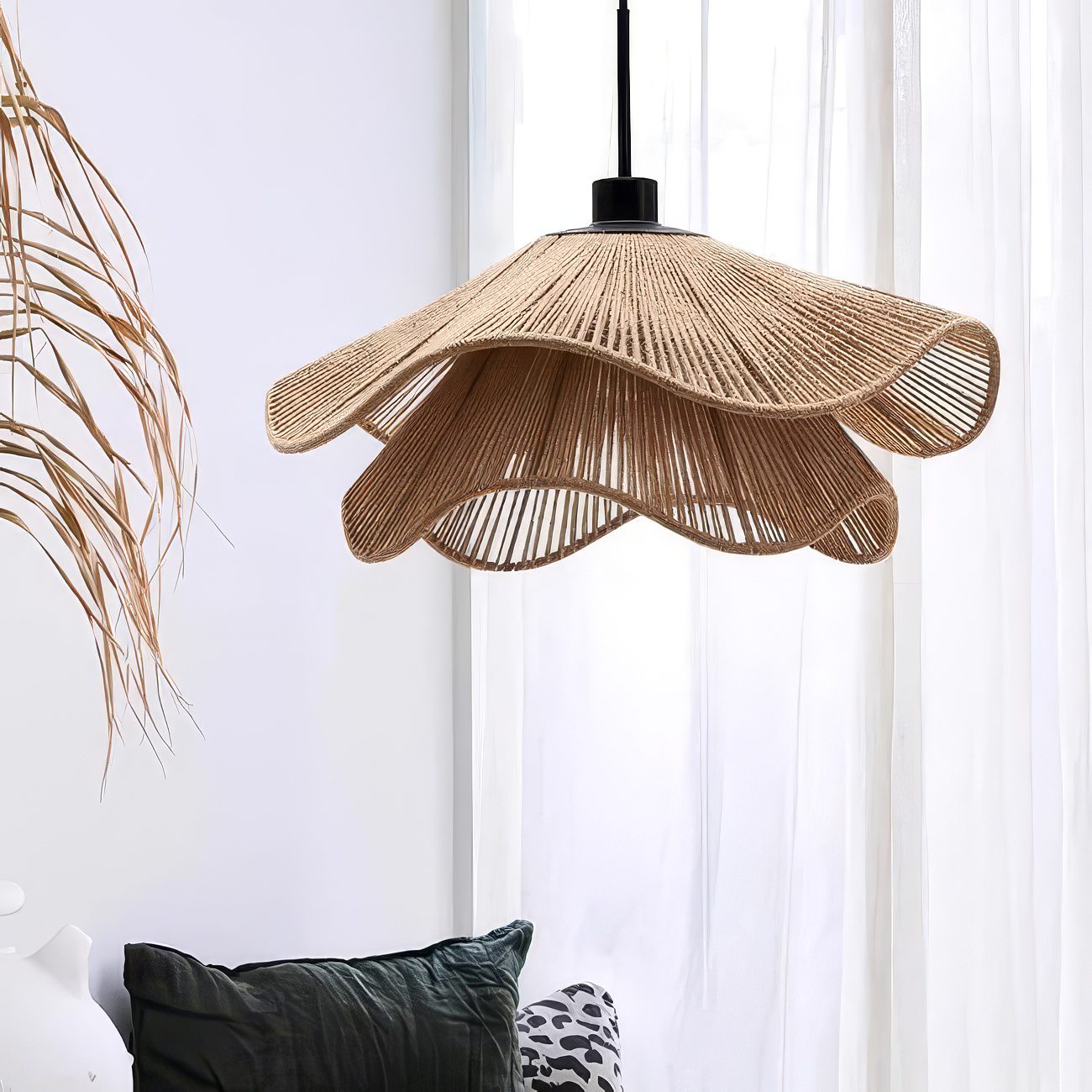 Rope Flower Pendant Light view 9