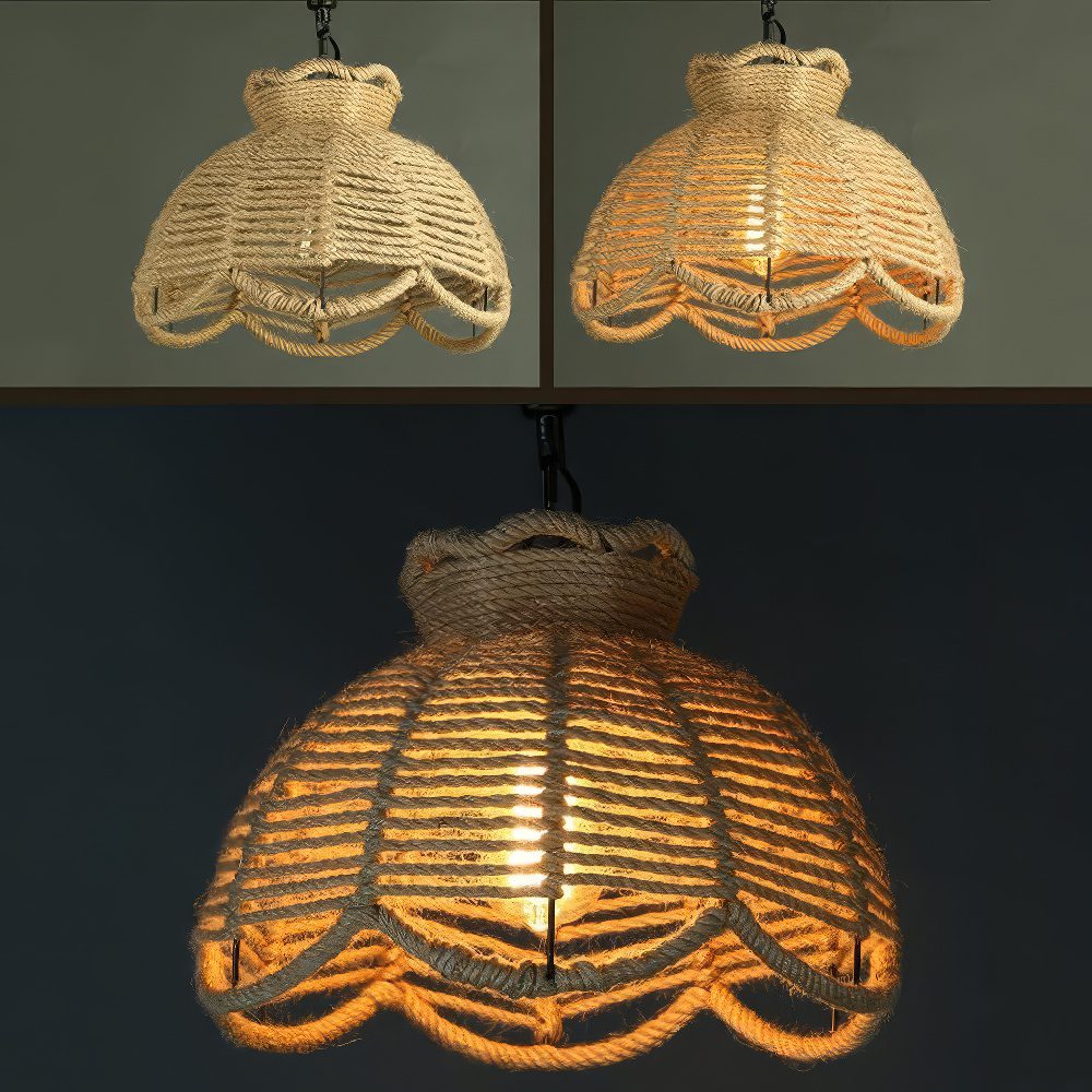 Rope Lampshade view 3