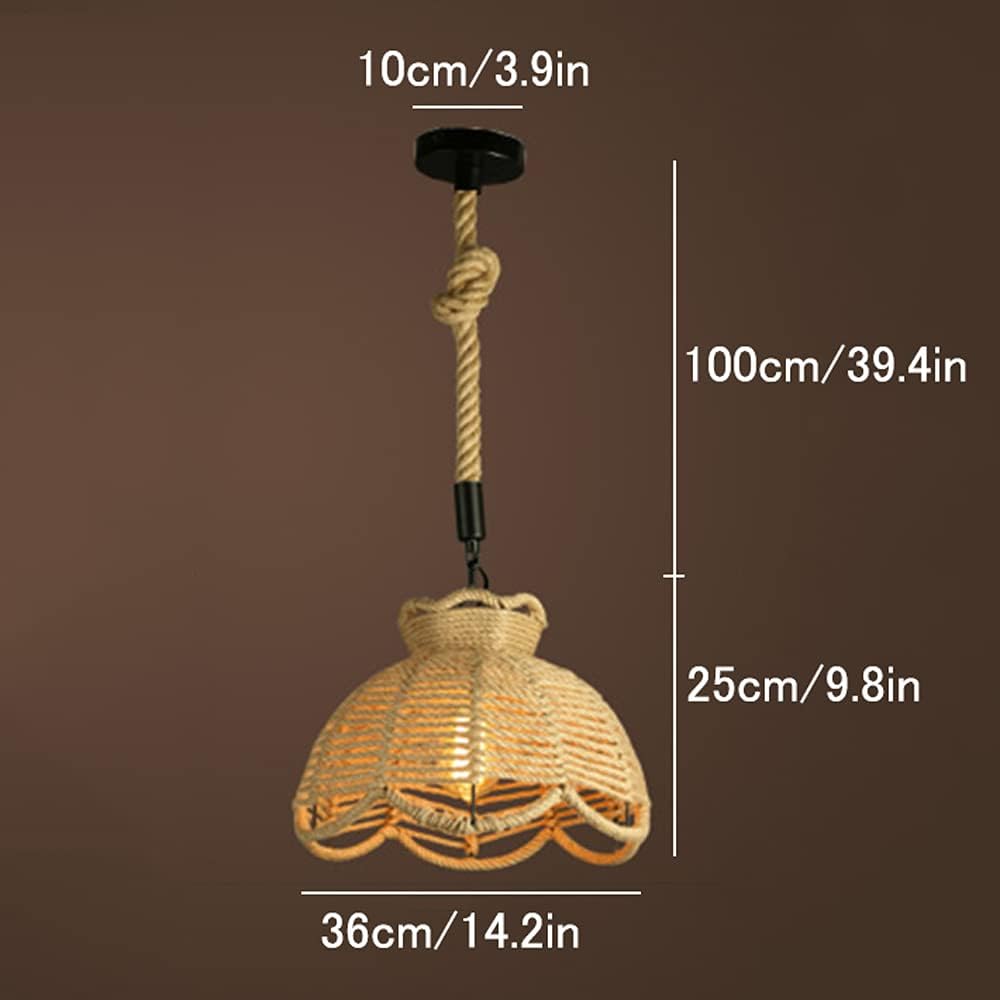 Boho Rope Pendant Light view 3