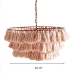 Suspension pompon tissu view 10
