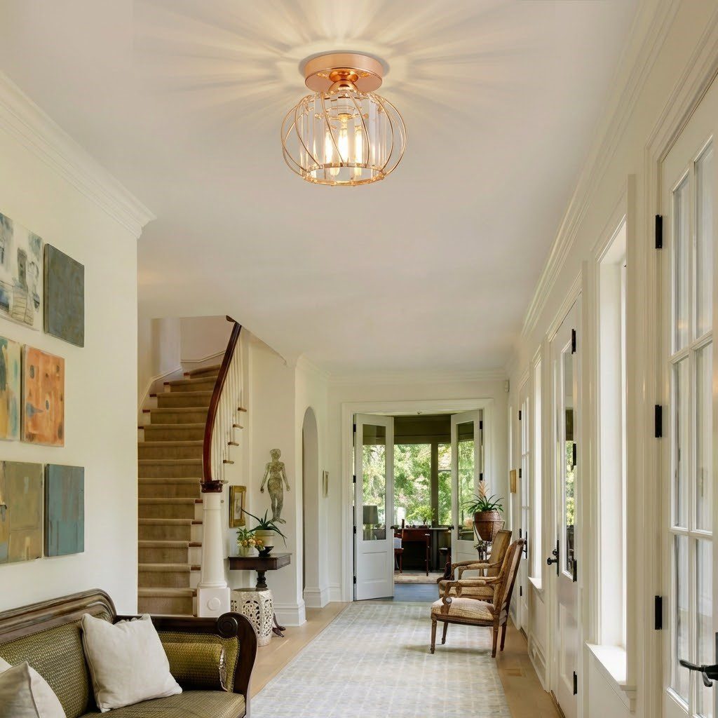 Rose Gold Ceiling Light view 4