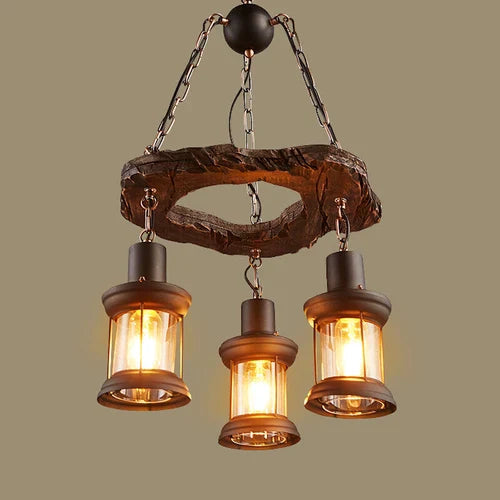 Rustic Hanging Light Fixture view 3