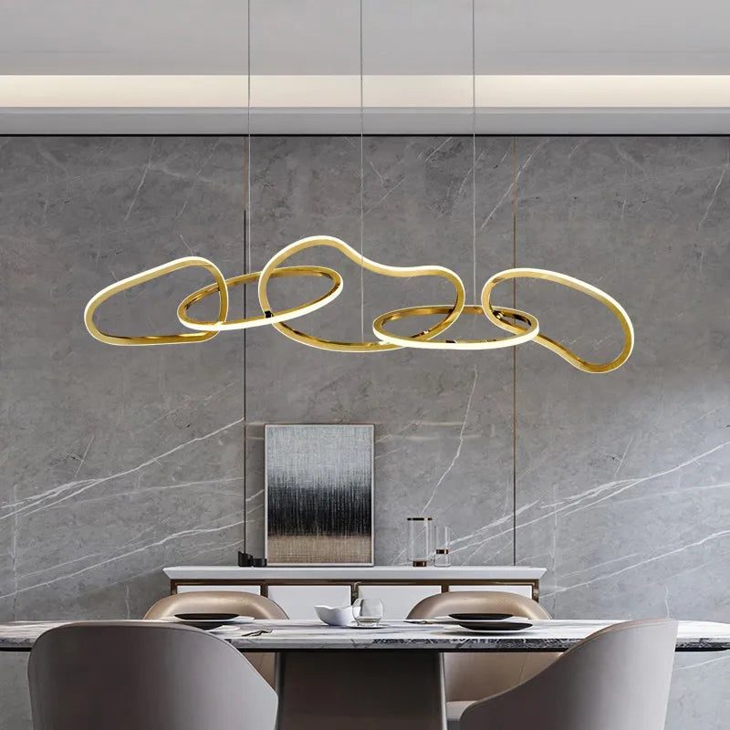 Suspension design LED ruban ondulé view 7