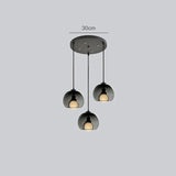 Suspension 3 lampes verre view 2
