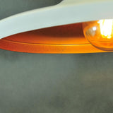 Lampe suspension metal noir doré view 5