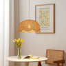 Scalloped Rattan Pendant Light