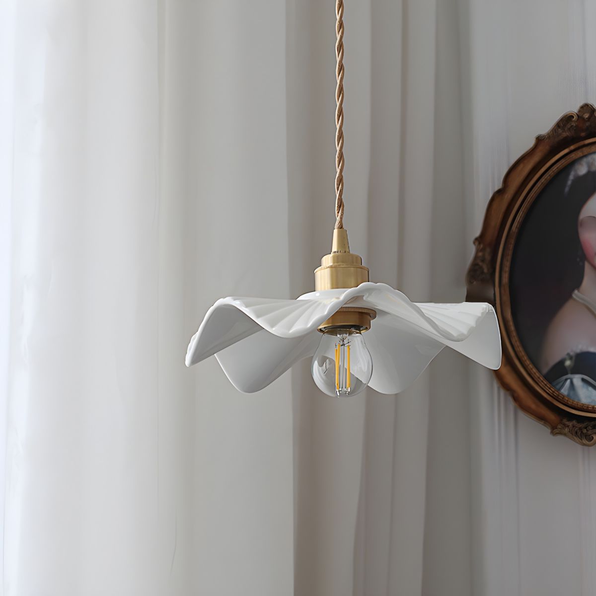 Ceramic Petal Pendant Light - image 3 view 3