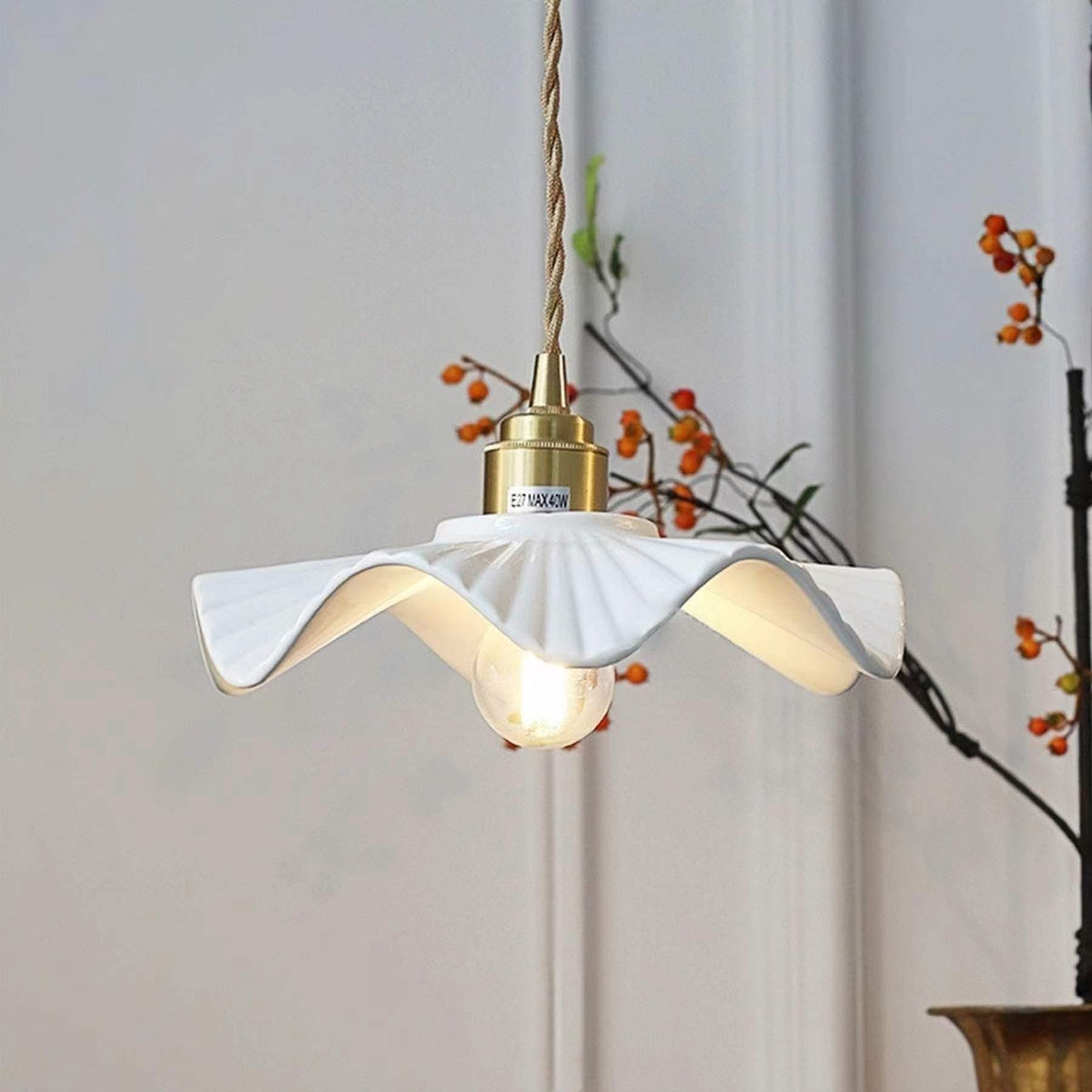 Ceramic Petal Pendant Light - image 6