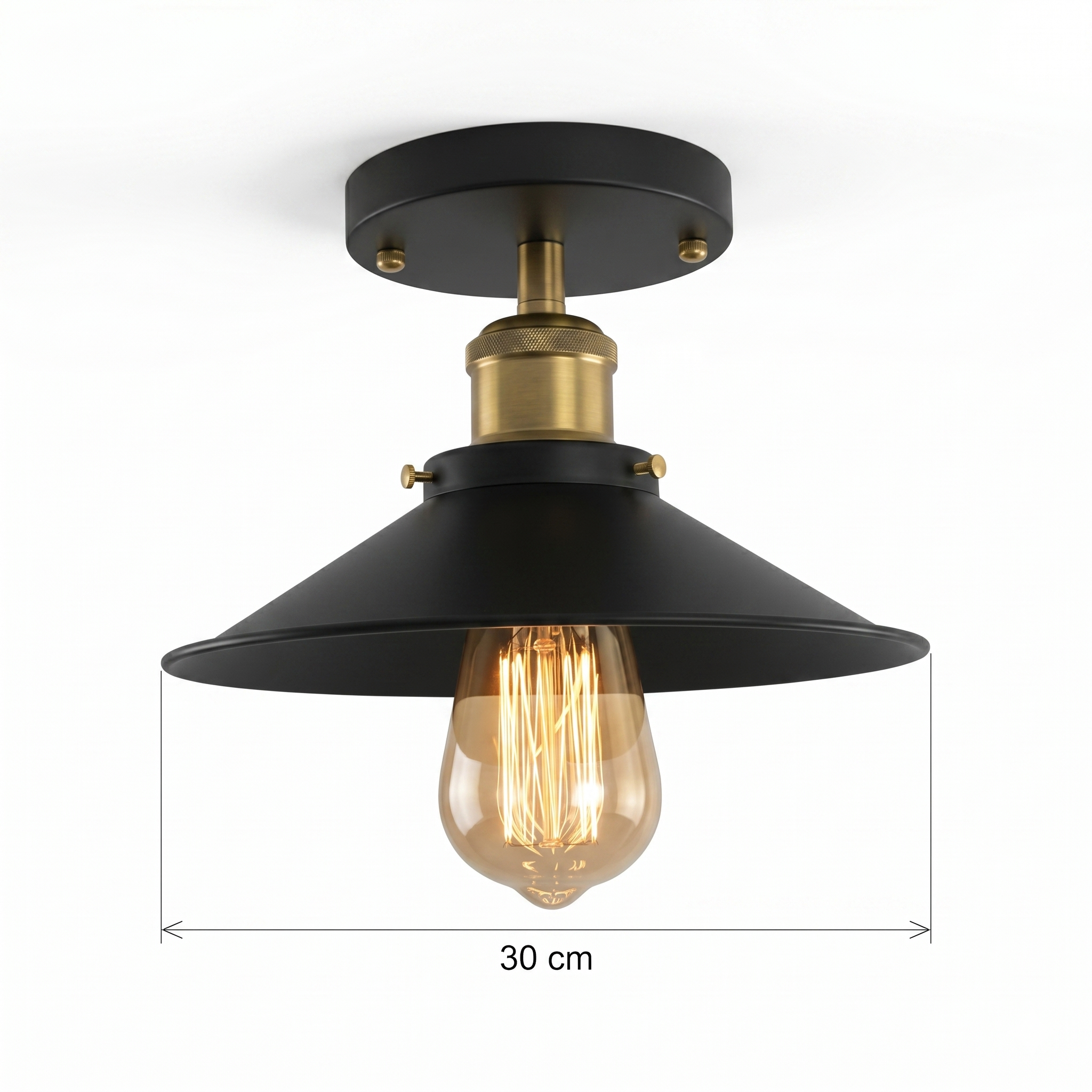 Single Bulb Ceiling Light view 2