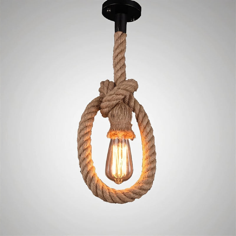 Single Rope Pendant Light
