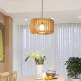 Slatted Wood Pendant Light view 5