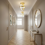 Gold Double Ring Ceiling Light view 6