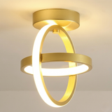 Gold Double Ring Ceiling Light view 7