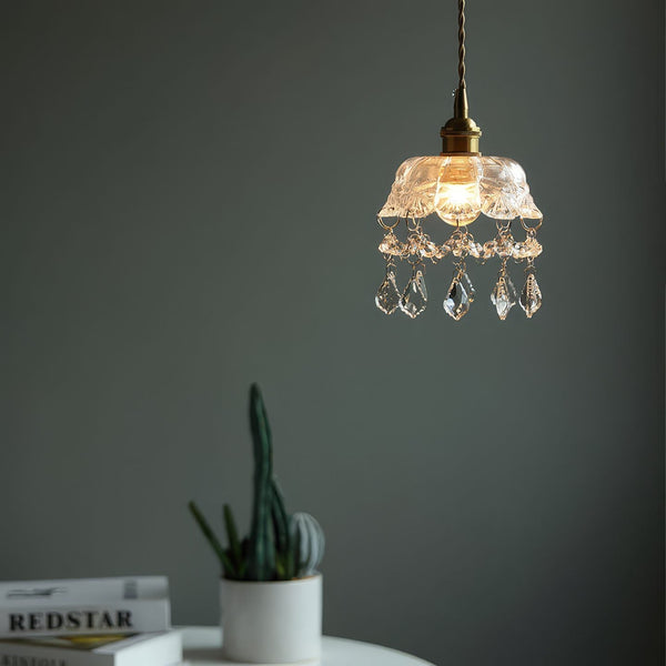 Small Crystal Pendant Light