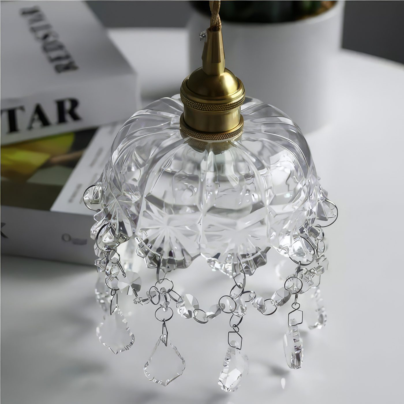 Small Crystal Pendant Light view 7