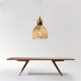 Amber Glass Bubble Pendant Light view 5